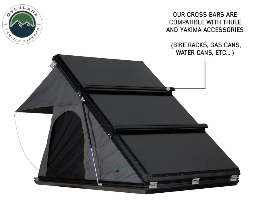 Overland Vehicle Systems Mamba 3 Aluminum Clam Shell Overlanding Rooftop Tent