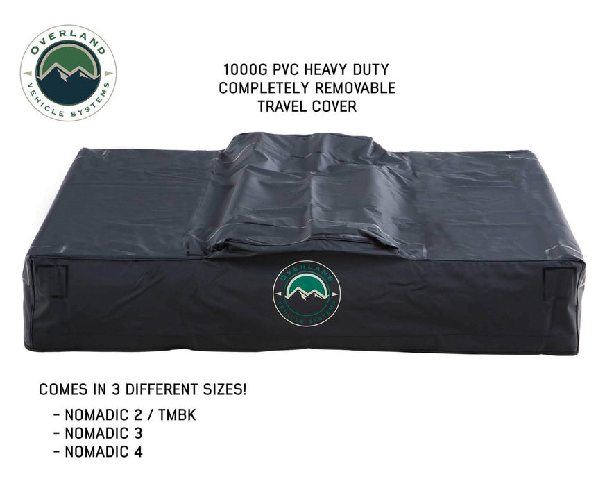 Overland Vehicle Systems TMBK 3 Person Roof Top Tent With Green Rain Fly