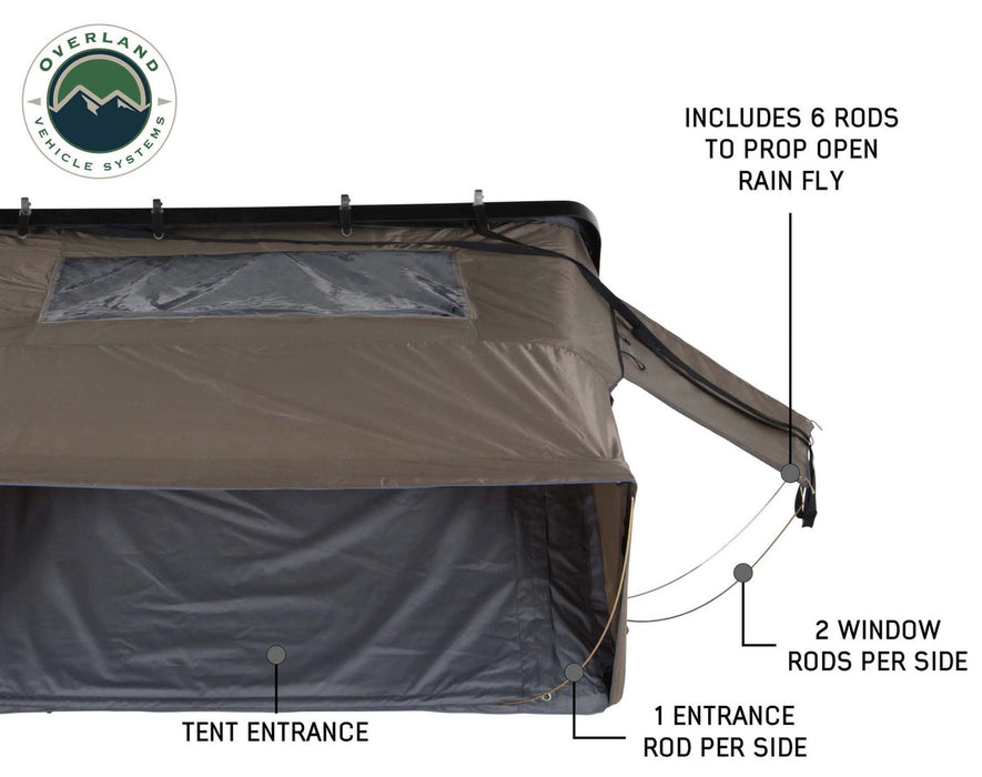 Overland Vehicle Systems BUSHVELD II 2+ PERSON HARD SHELL ROOF TOP TENT