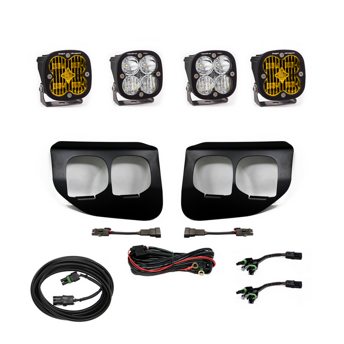 Baja Designs Ford Super Duty (20-On) Fog Lights Dual FPK Amber SAE/Pro DC