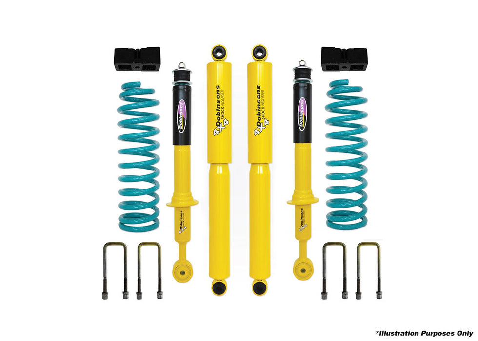 Dobinsons 1.5"-3.5" Suspension lift kit Twin Tube Shocks and rear Quick Ride Kit for 2012 and Up Isuzu Dmax - DSSKIT711 - DSSKIT711