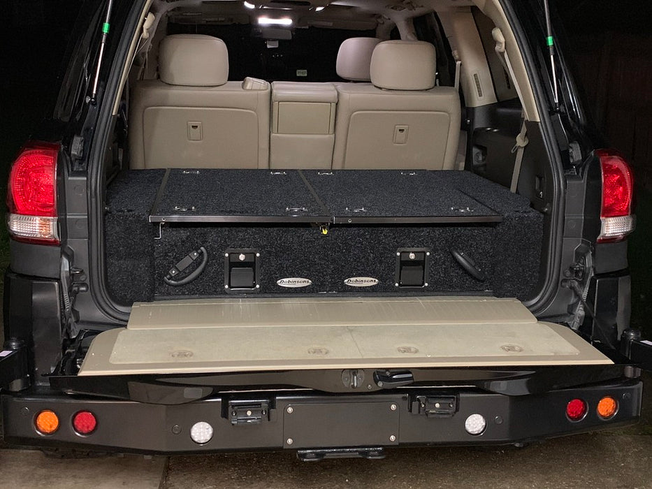 Dobinsons Rear Dual Roller Drawer System for Lexus LX570 2007-2020 with Fridge Slide - RDKITLX570 - RDKITLX570
